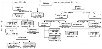Decision tree analysis to evaluate risks associated with lameness on dairy farms with automated milking systems